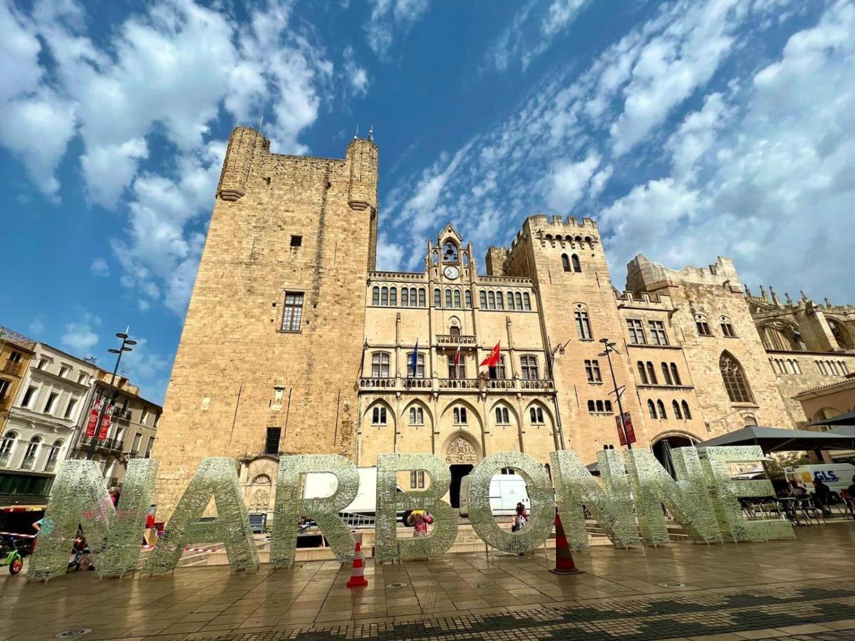Tresors De La Cathedrale, Maison De Ville Sur 4 Niveaux นาร์บอนน์ ภายนอก รูปภาพ