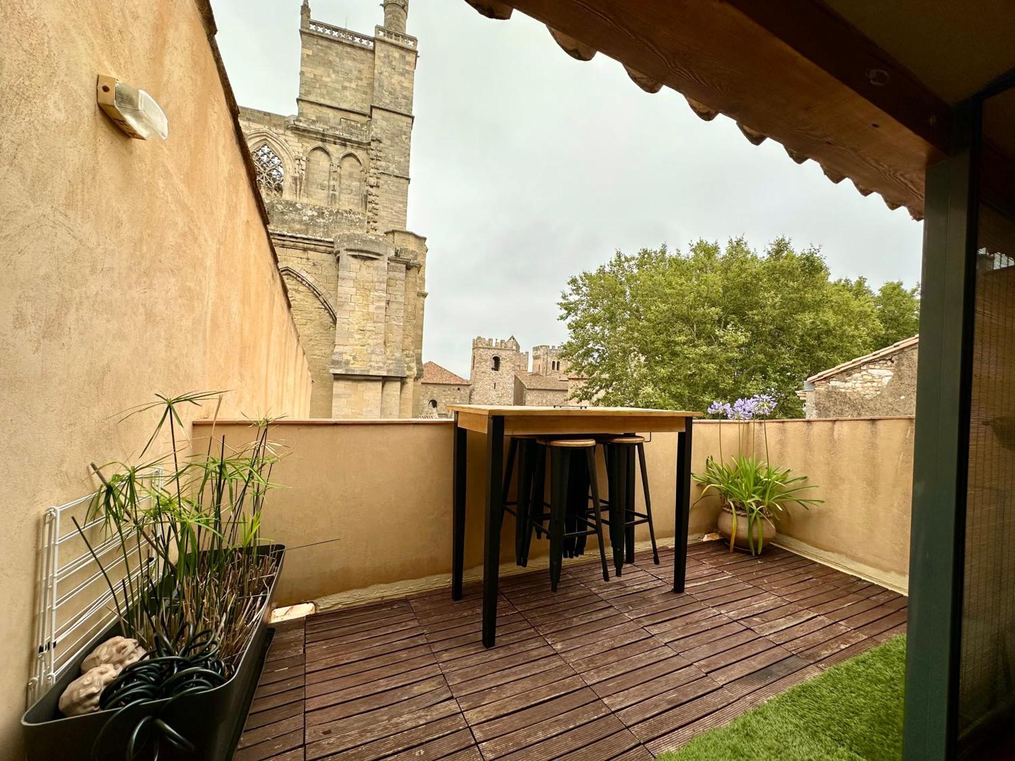 Tresors De La Cathedrale, Maison De Ville Sur 4 Niveaux นาร์บอนน์ ภายนอก รูปภาพ
